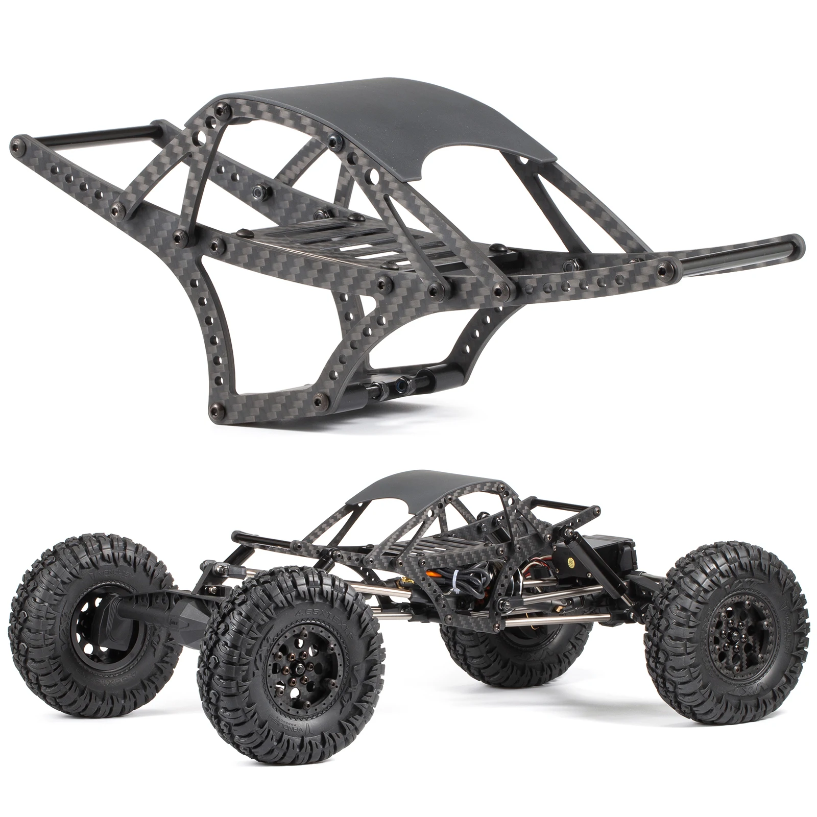 

Комплект шасси Sportsman 2.2S Shafty Carbon LCG Cage и комплект титановых звеньев для осевого Capra Portal Axle Super Class Crawler Build