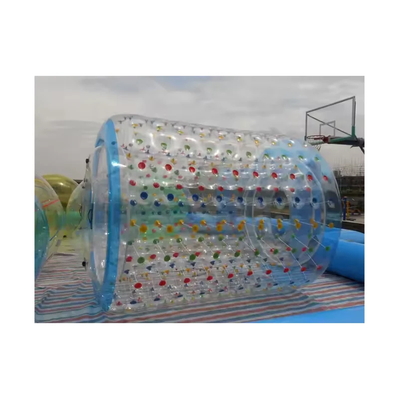 Commercial Best Selling Durable Colorful Inflatable Water Roller Ball with 1.0mm PVC clear High Quality and Very Good Pricesprom