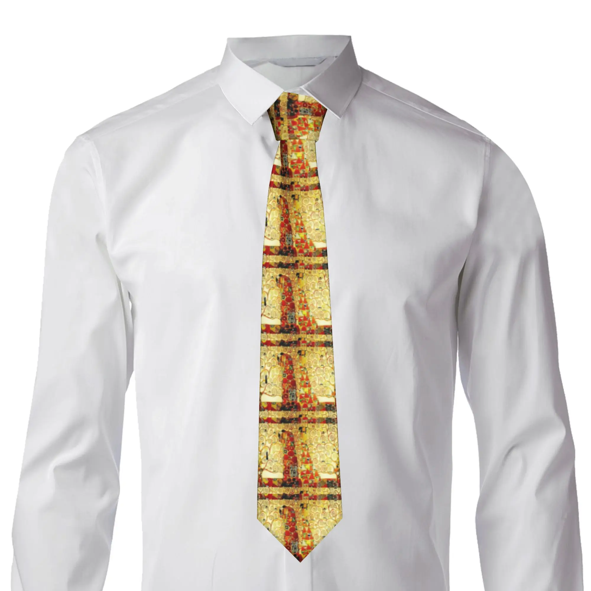 The Tree of Life By Gustav Klimt Neck Ties Men Classic Painting Art Silk Party Neckties