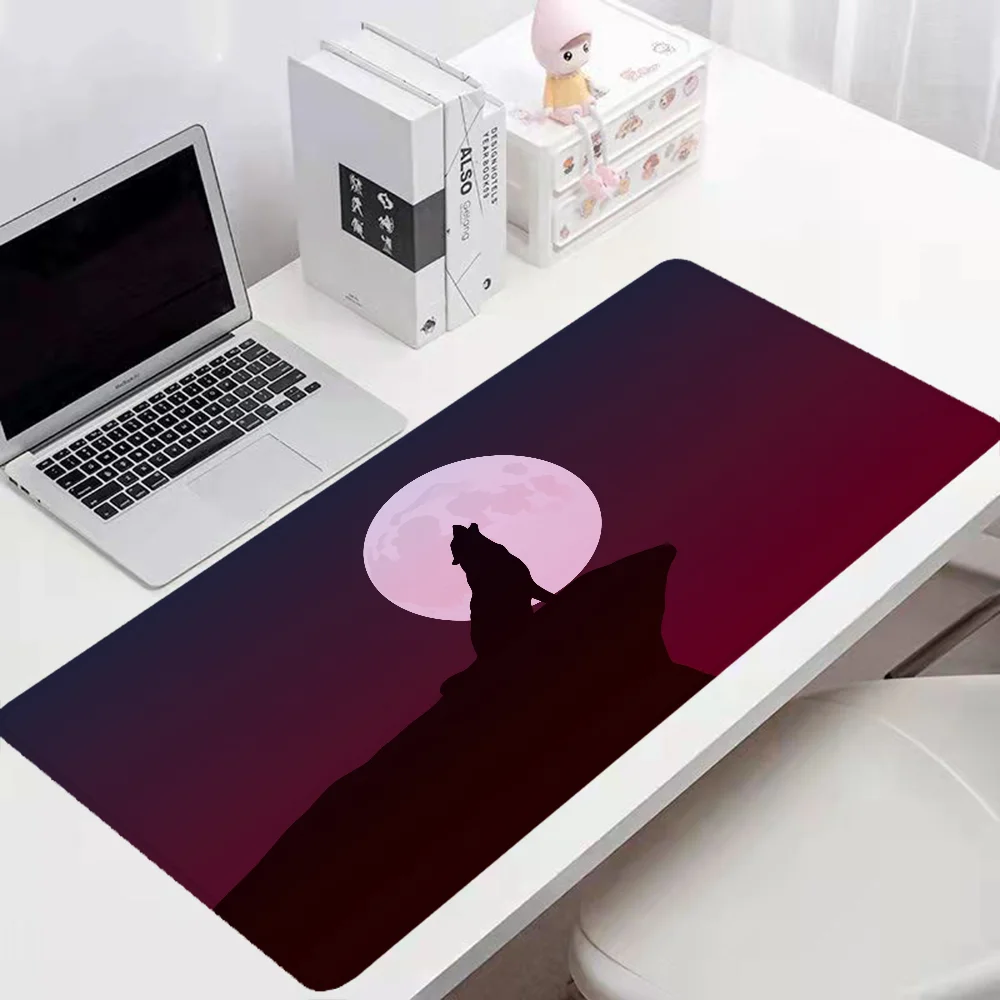 Desk Protector Wolf Pc Accessories Laptop Mat Gamer Keyboard Pad Computer Table Large Mouse Pad Xxl Pc Gaming Computers Deskpad