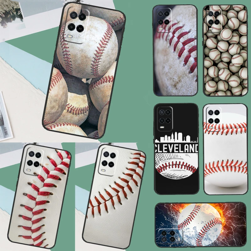 Baseball Case For OPPO A98 A78 A96 A76 A15 A16 A17 A77 A57 A54 S A94 A74 A53 A5 A9 A91 A93 A52 A72