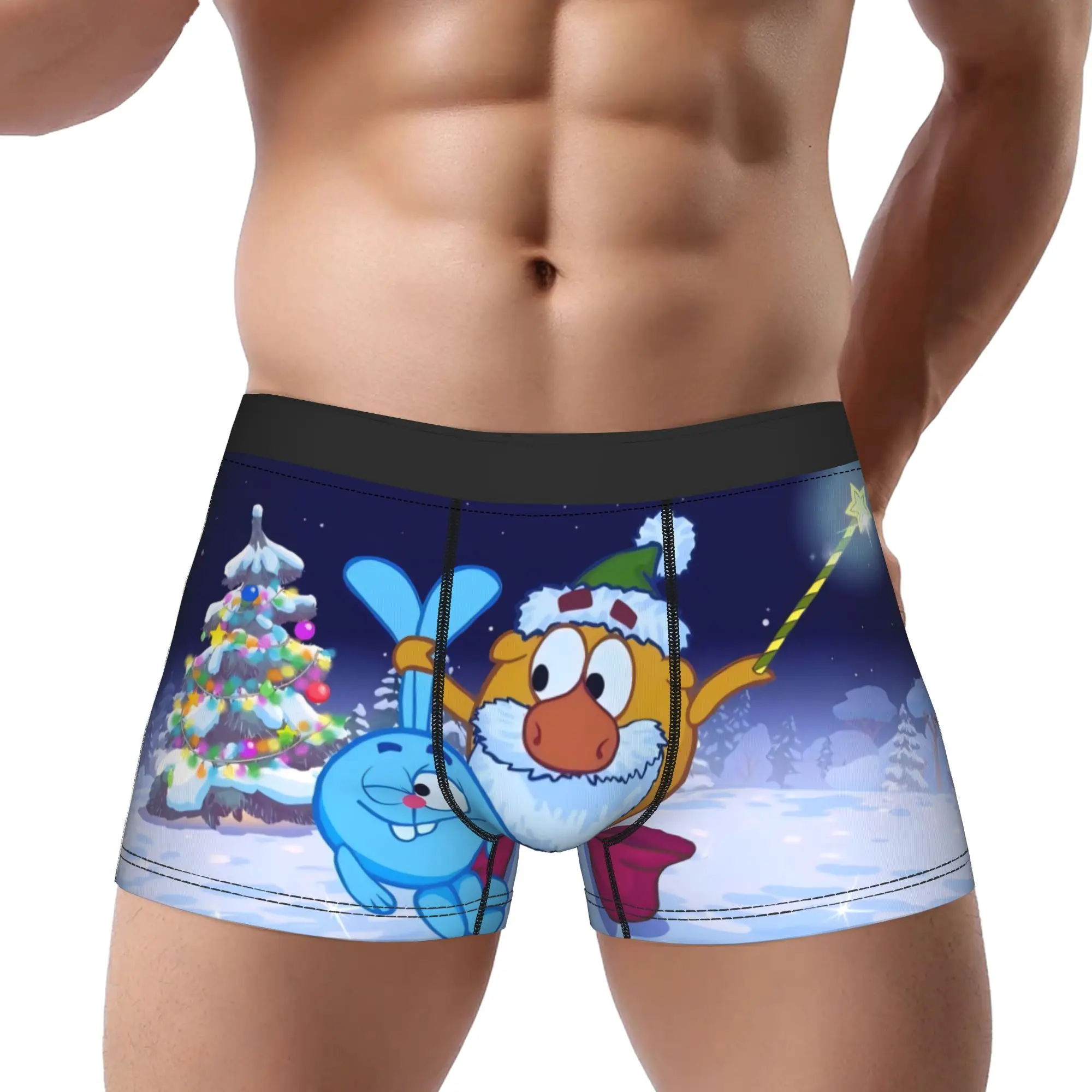 

Трусы Smeshariki, дышащие трусики, мужское нижнее белье, вентилируемые шорты, трусы-боксеры