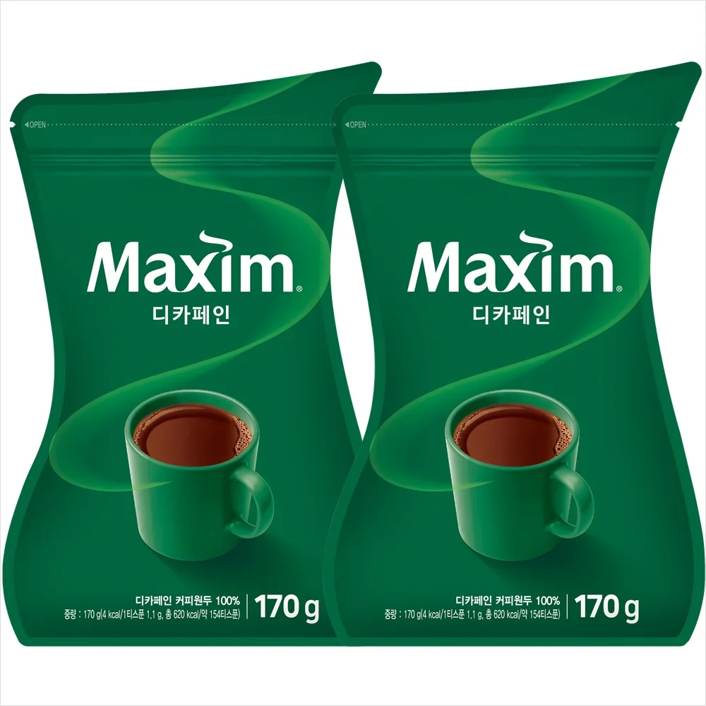 قهوة مكسيم منزوعة الكافيين 170 جرام × 2 (اشتري مجموعتين واحصل على 1000 وان آف X عمر الرف الطويل)