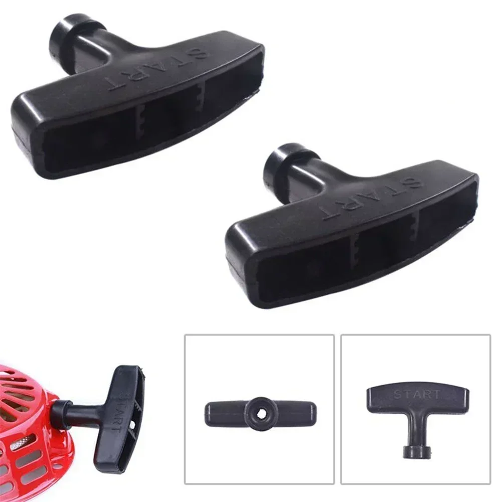 2 Pcs Pull Handle Start Recoil Handle Black Plastic 7cm For Honda GX200 GX240 GX270 GX340 GX390 Garden Tools Accessories