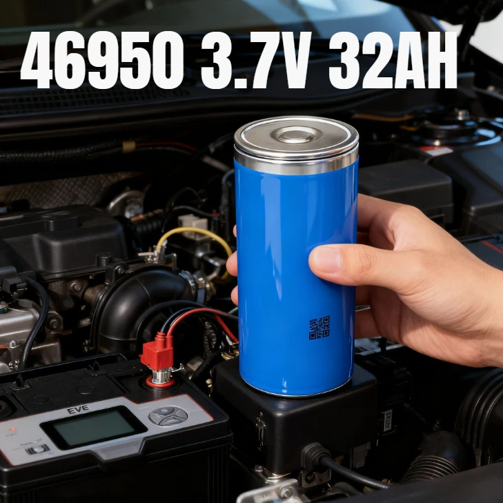 

46950 Литий-ионный аккумулятор EVE, 32 Ач, 3,7 В для хранения энергии большой емкости: аккумуляторы, резервные системы, стартовые пакеты.
