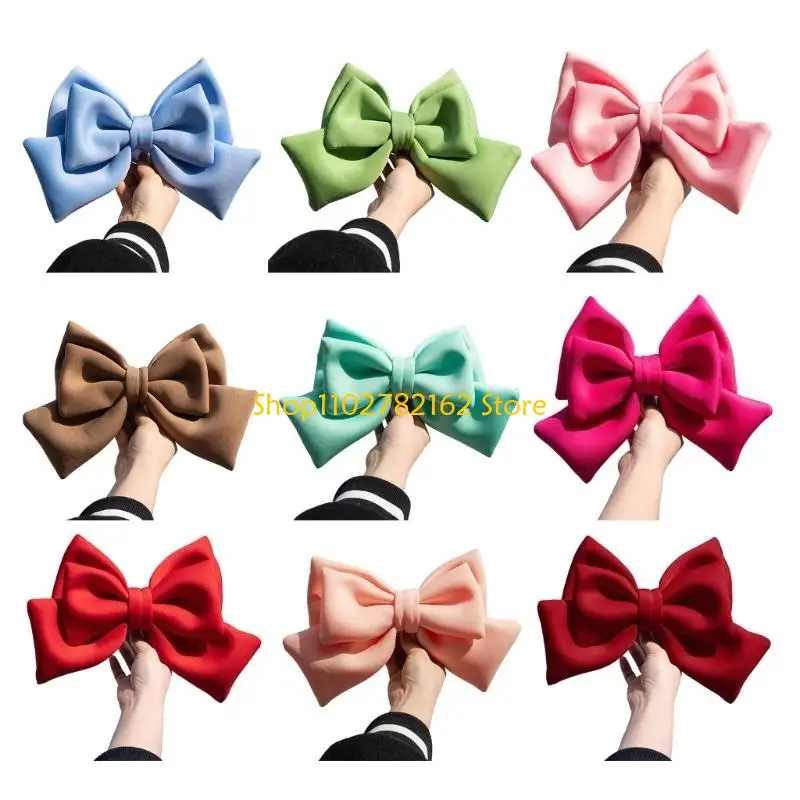 

547B Motorbike Helmets Bowknot Decoration Adhesive Large Bowknot Decor Ornament Helmets Accessory Fashion Helmets Patches