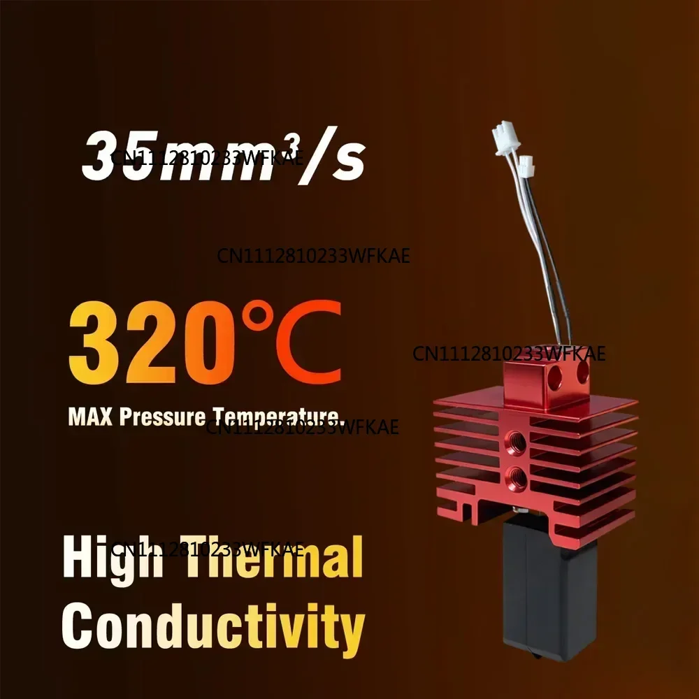 For Bambu Lab P1S Hotend Complete Assembly Upgrade Hardened Steel Extruder Kit For X1 X1C P1P P1S Fan Nozzle X1 Carbon Hot End