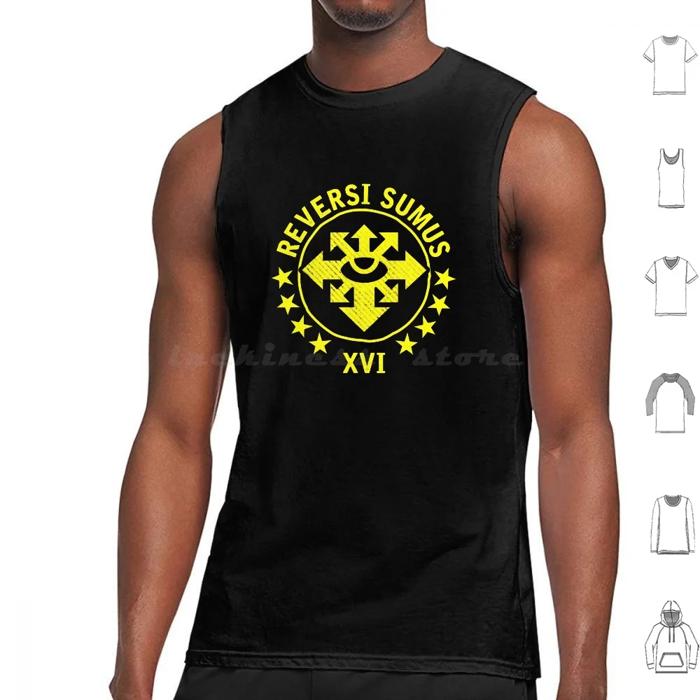 Reversi Sumus-We Are Returned Tank Tops Vest Sleeveless Black Legion Traitor Chaos Luna Wolves Dark Angels Repent Dark Angels