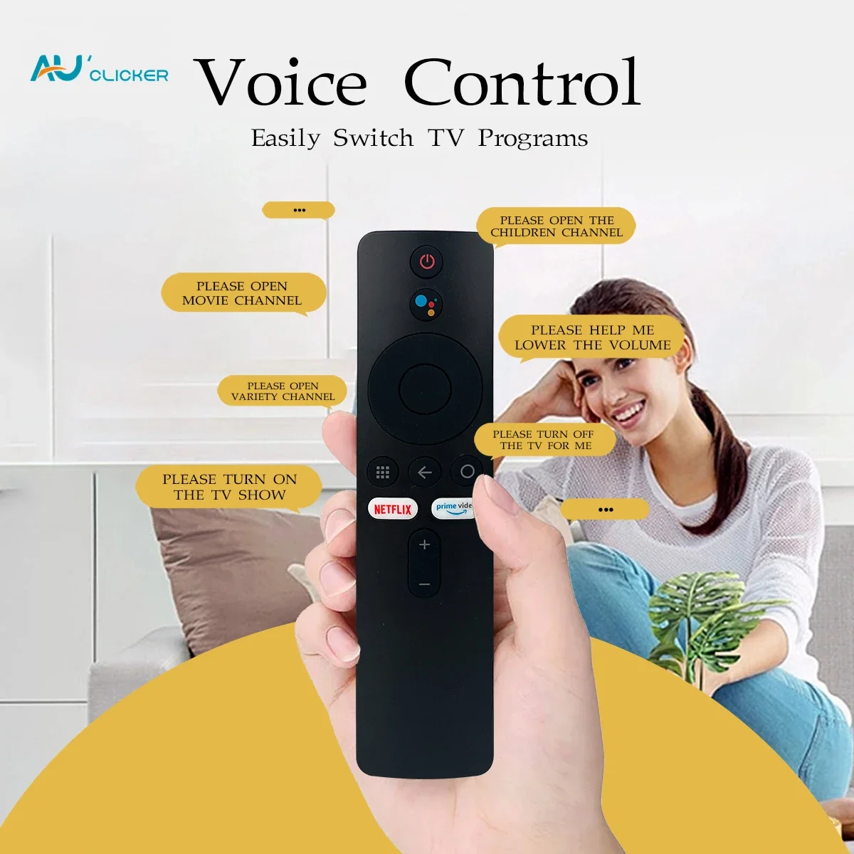 XMRM-006 smart voice replacement remote control is suitable for Xiaomi Mi Box S, Mi TV Stick, Mi TV Stick 4k