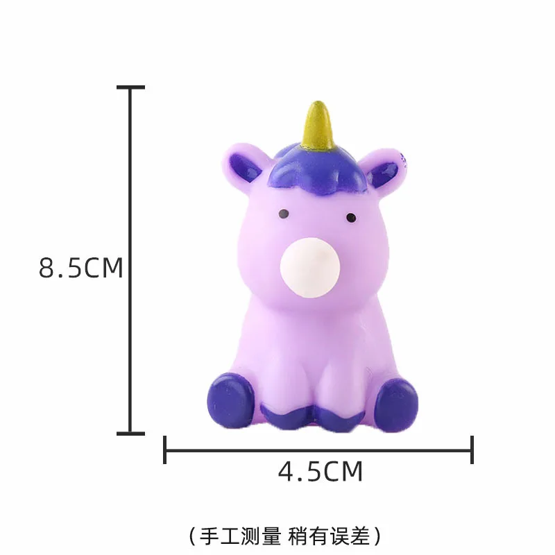 Cartoon Unicorn Soft Spit Bubble Toy Cute Animal Ball Soft Sticky Squishi Stress Relief Squeeze Ball Sensory Fidget Funny Toy