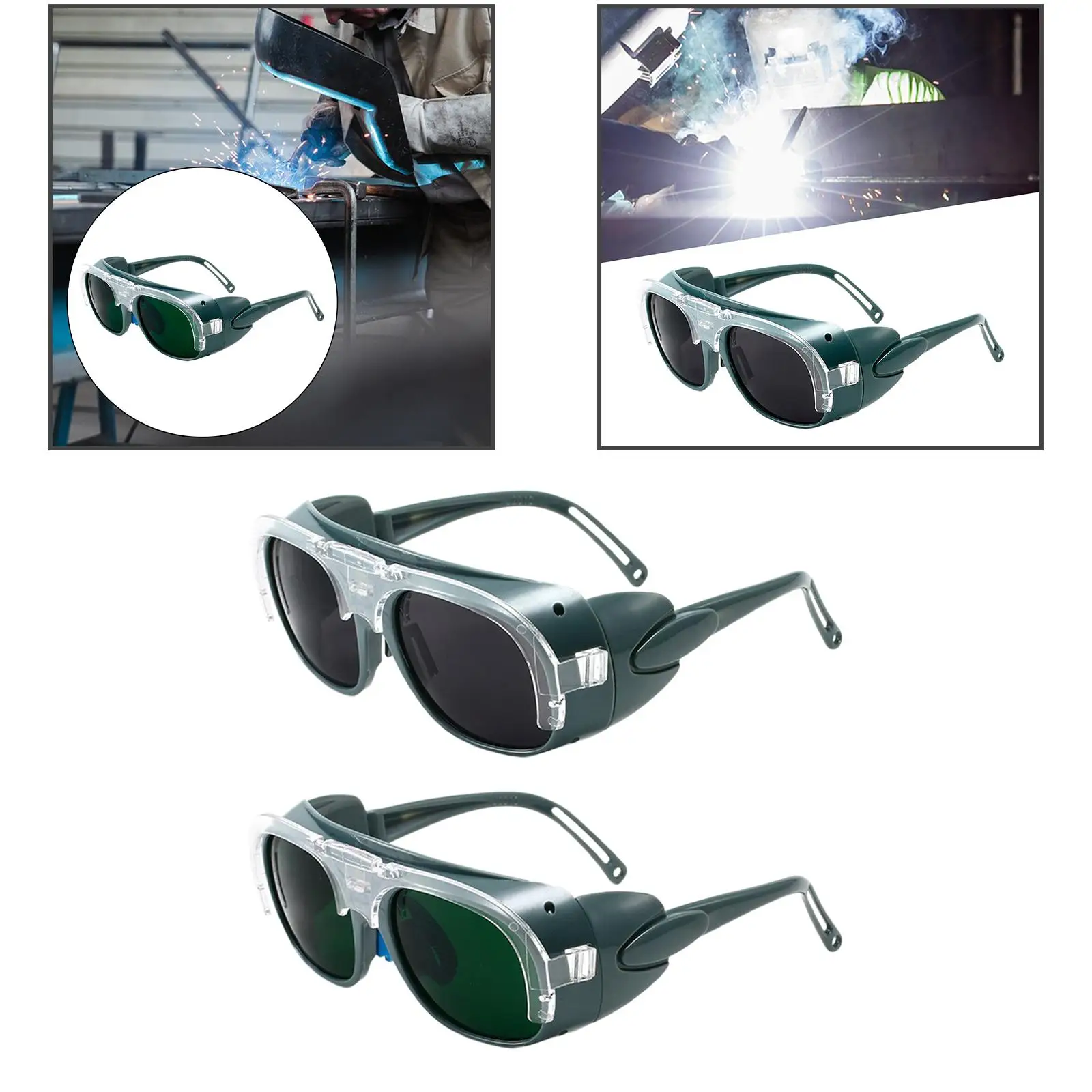 Welder Glasses Anti Scratch Anti Shock Anti Flog Welding Glasses ARC Welding Protective Glasses for Cutting Soldering Brazing