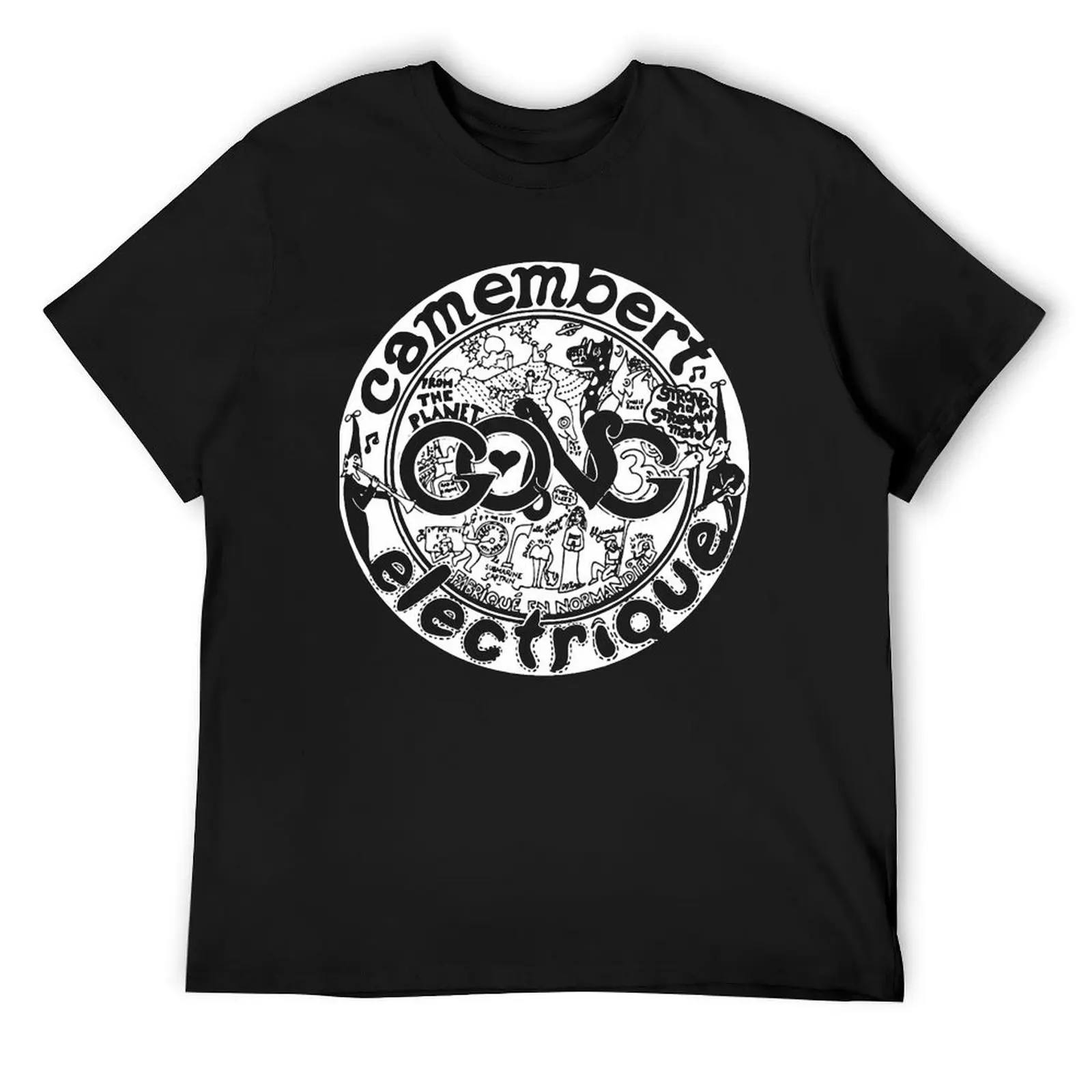 

Camembert electrique gong T-Shirt Short sleeve tee topping shirts graphic tee mens t shirts casual stylish