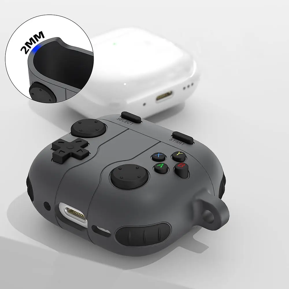 2025 غطاء من السيليكون لأجهزة Airpods 4 الجيل لطيف الكرتون مضحك غطاء مع مجموعة نظافة ل Airpods 4 غطاء مقاوم للصدمات Funda