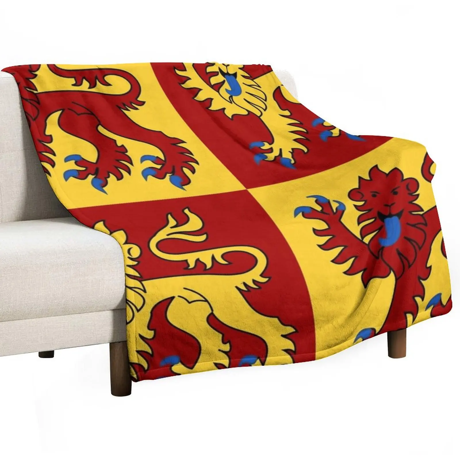 

Baner Gwynedd | Flag of Gwynedd Throw Blanket Comforter Decorative Sofa bed plaid Heavy Blankets