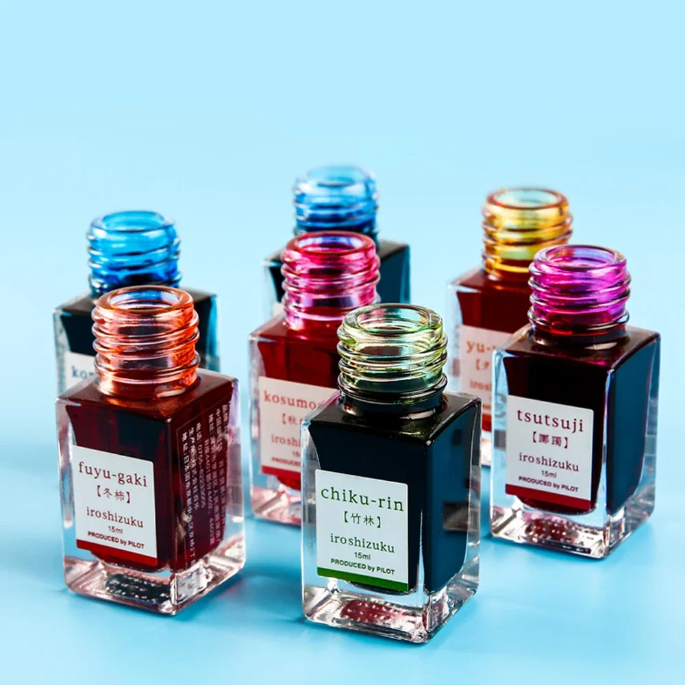 Nowy kolor 2025 Oryginalny tusz PILOT Iroshizuku Bokusui do kolorowania, tusz o naturalnych kolorach, 15 ml, 24 kolory — zdjęcie produktu 5