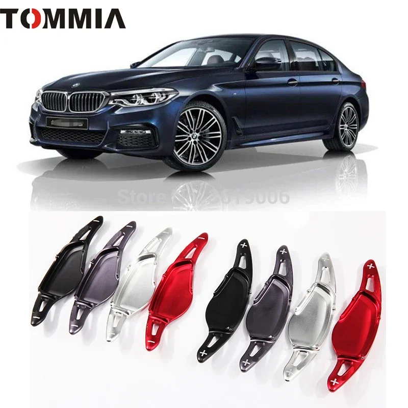 For BMW 540LI 525 530LI 2018 Interior Accessories Steering Wheel Shift Paddle Shifter DSG Extensions Trim Cover Red Car-styling