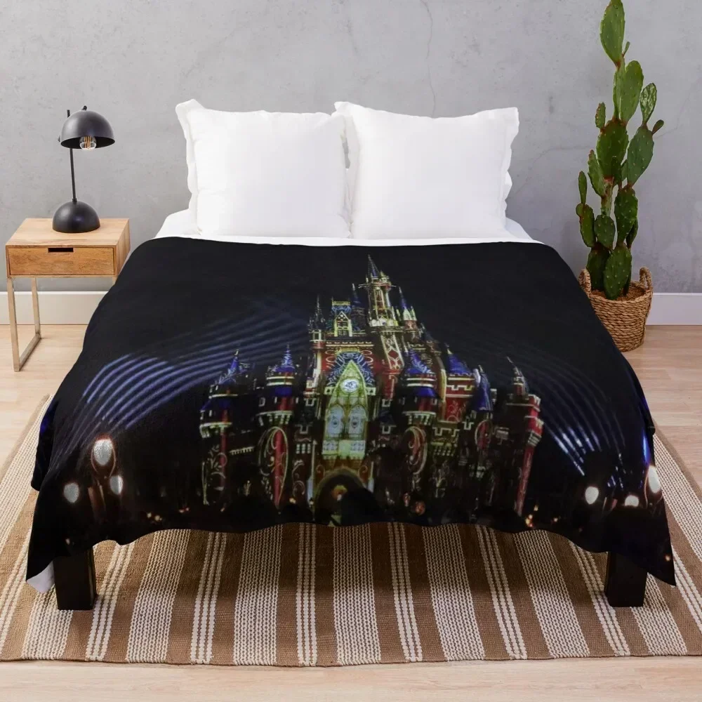Happily Ever After Castle Throw Blanket Stylish Warm Blanket for Living Room Bedroom
