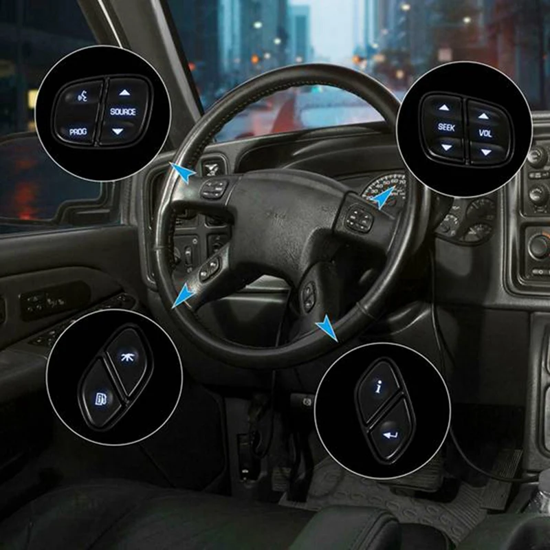 LED Light Kits Steering Wheel Radio Source Switch 1999442 For GMC Yukon For HUMMER H2 For CHEVROLET Avalanche Silverado Tahoe