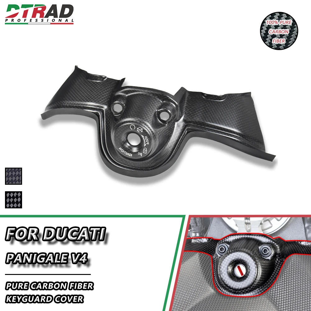 

Keyguard Cover For DUCATI Panigale V4 1100 S SP Speciale Corse R 1000 SP2 Carbon Fiber KeyLock Key Ignition Switch Motorcycle