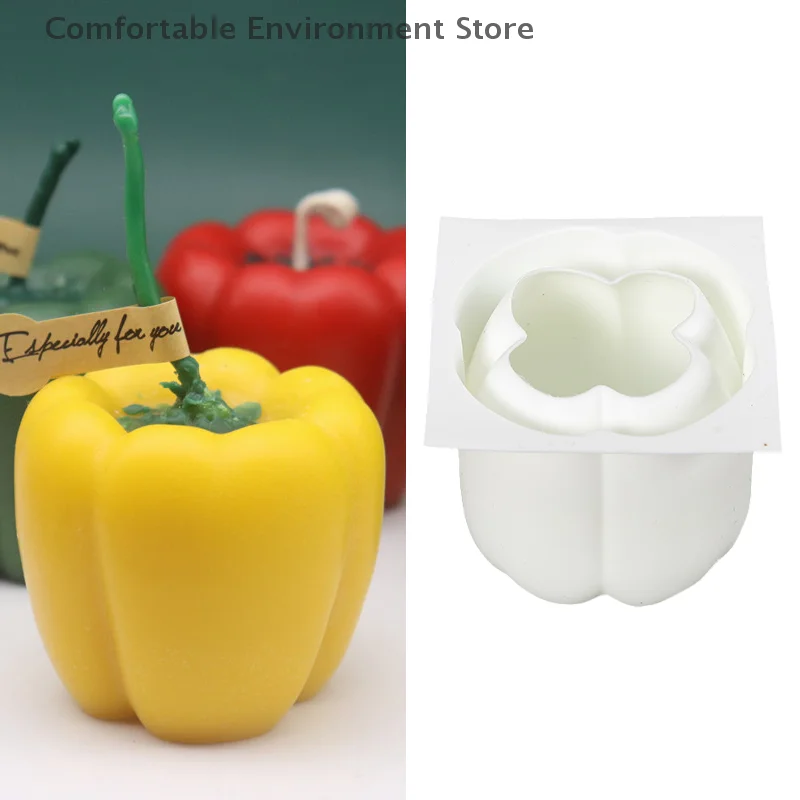 

3D Bell Pepper Snake Fruit Silicone Candle Mold for DIY Candle Soap Ornaments