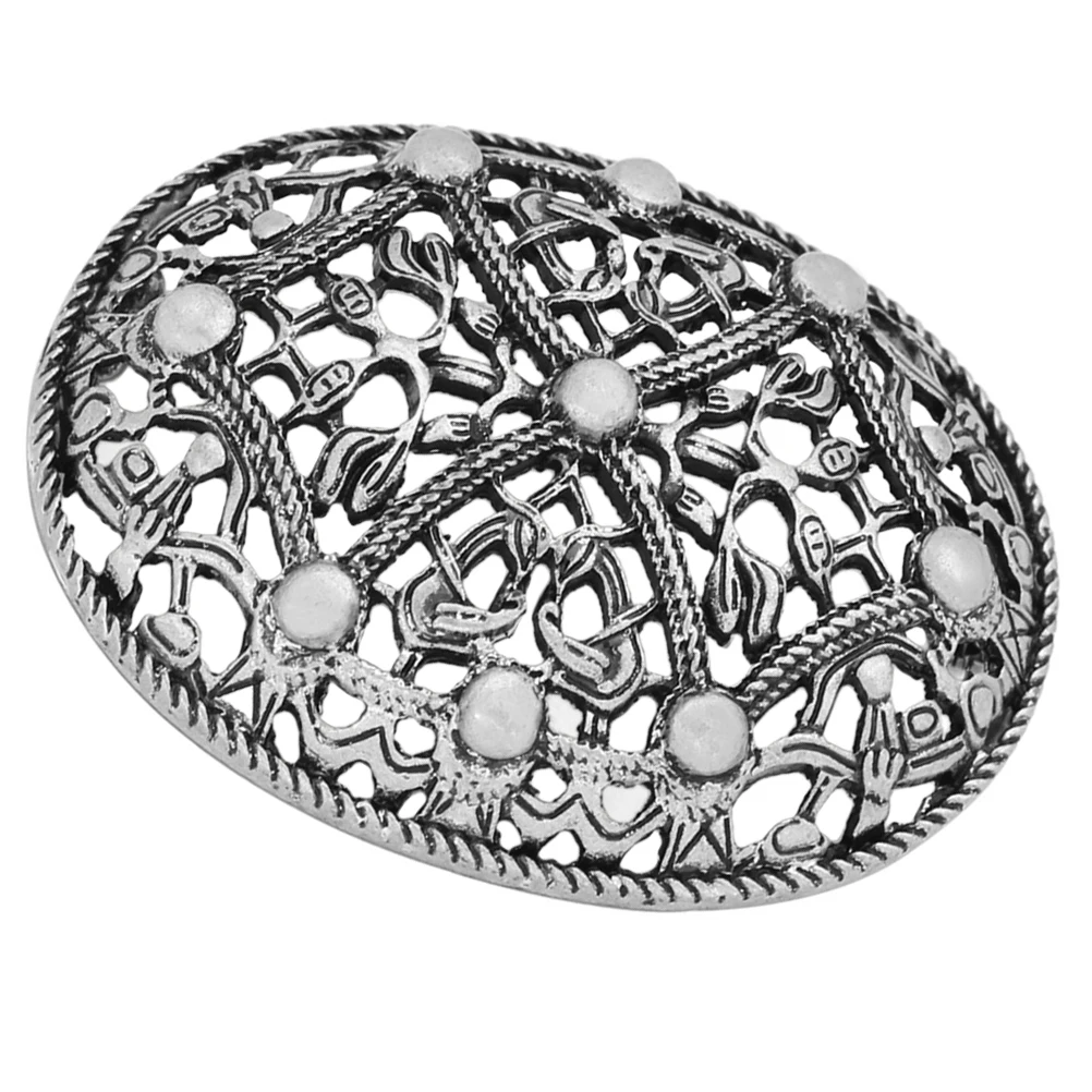 

Vintage Brooches Decorative Coat Pin Alloy Clasp Retro Stylish Accessory Hair B Hat Shoe Sash nament