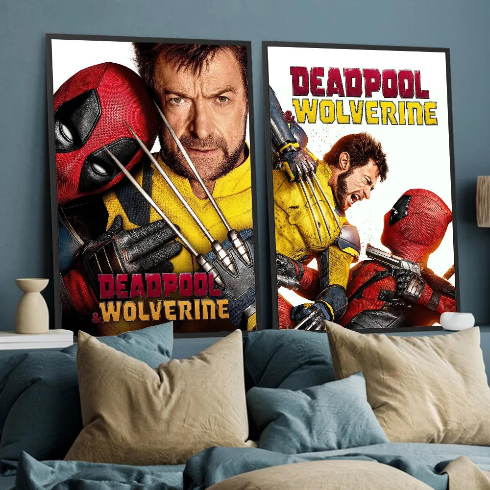 Comedy Movies D-Deadpool W-Wolverine Classic Vintage Posters Vintage Room Home Bar Cafe Decor Nordic Home Decor