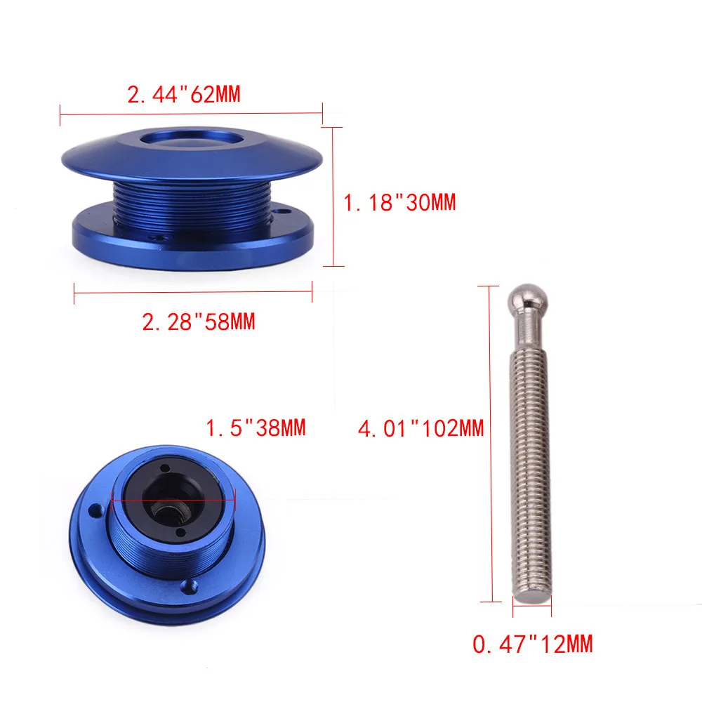 62mm Hood Pin Lock Aluminum Quick Release for Car Hood Racing Modification