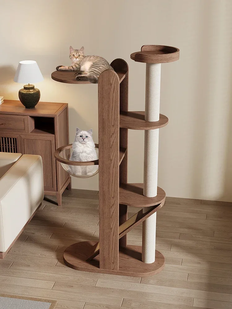 Cat Climbing Frame, Pet Villa, Integrated Cat Tree, Pet Space Capsule, Cat Scratching Post, Household Pet Jumping Platform