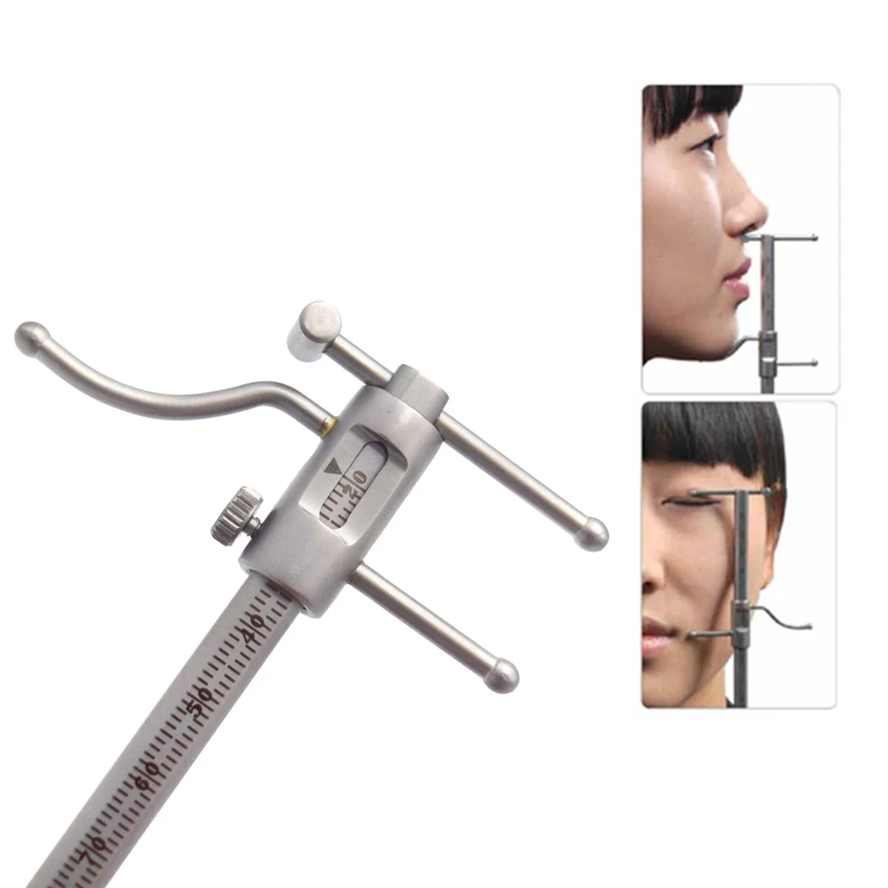Dental Orthodontic Caliper for Chin Implant Measurement 0 to 100 mm Stainless Steel Sliding Ruler for Precision Measurements