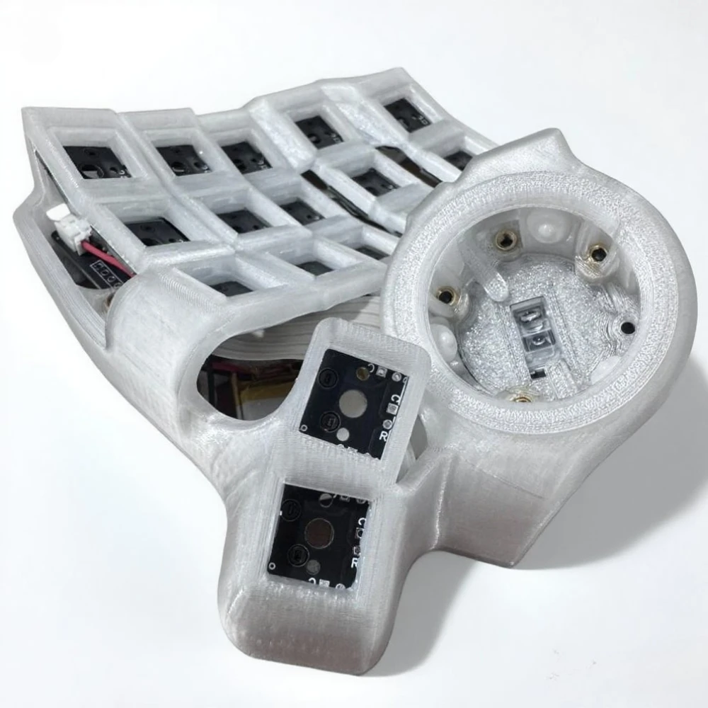 Charybdis Nano Split Keyboard Kit Kabel/Nirkabel Bluetooth Gaming Keyboard Hotswap MX Switch Gamer Aksesoris Teclado Pengiriman Cepat