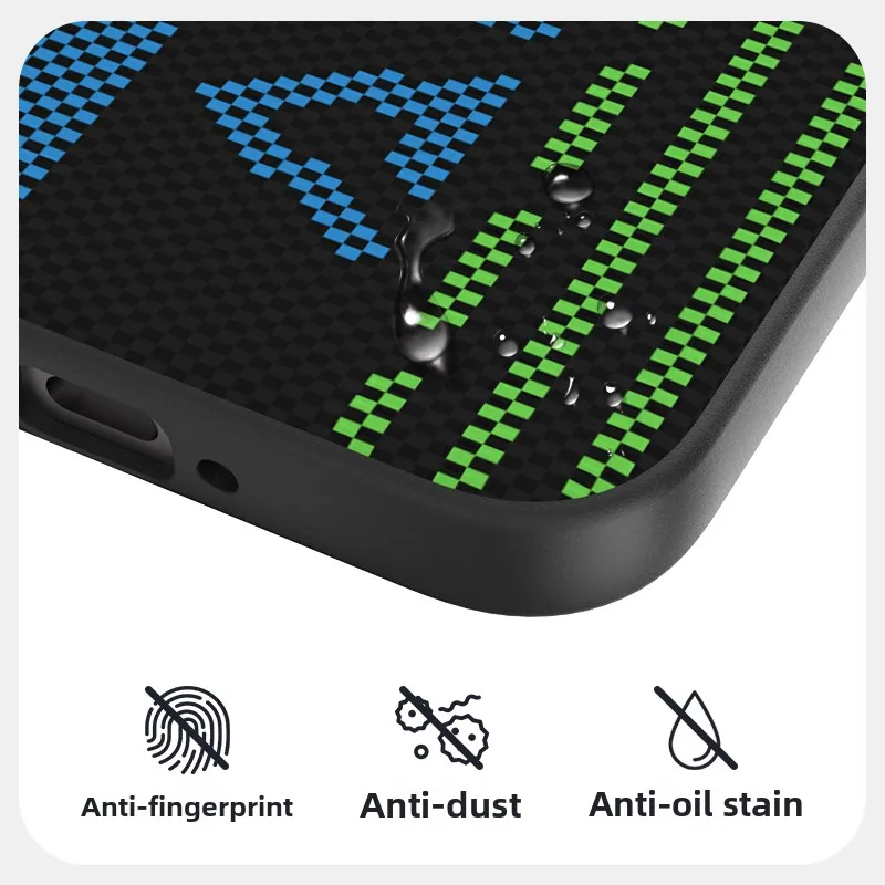 حافظة هاتف بنمط ألياف الكربون لهاتف OPPO Find X9 Pro FindX8 Ultra X8s Plus غطاء شحن لاسلكي مغناطيسي غير مرئي #3