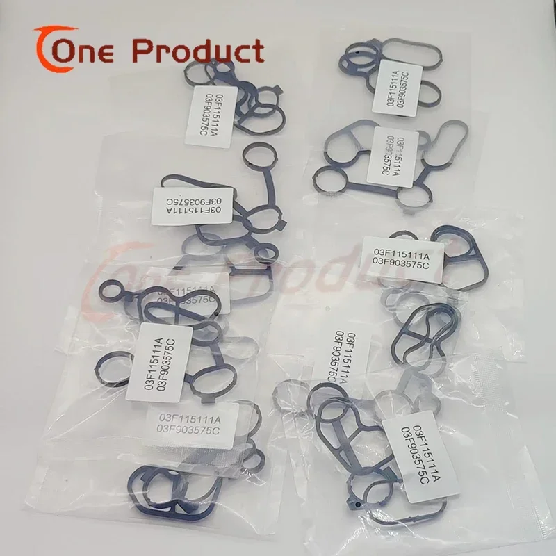 Parts 10set New Oil Filter Seal Gasket 03F903575C 03F115111A   For VW Skoda  AUDI Beetle Golf   Car Accessories