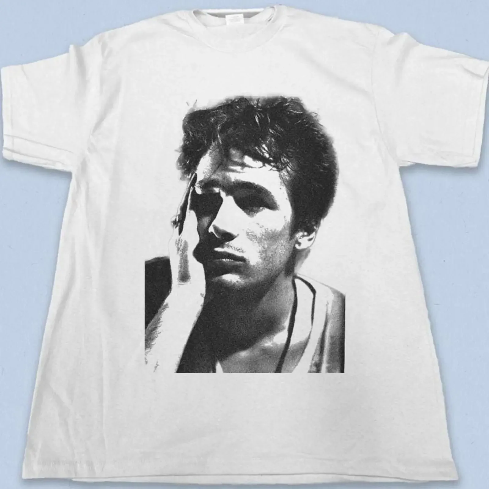 Jeff Buckley T Shirt Vintage Black and White Portrait Bootleg Music Fan  vintage Washed Soft Casual homme Slightly fashion