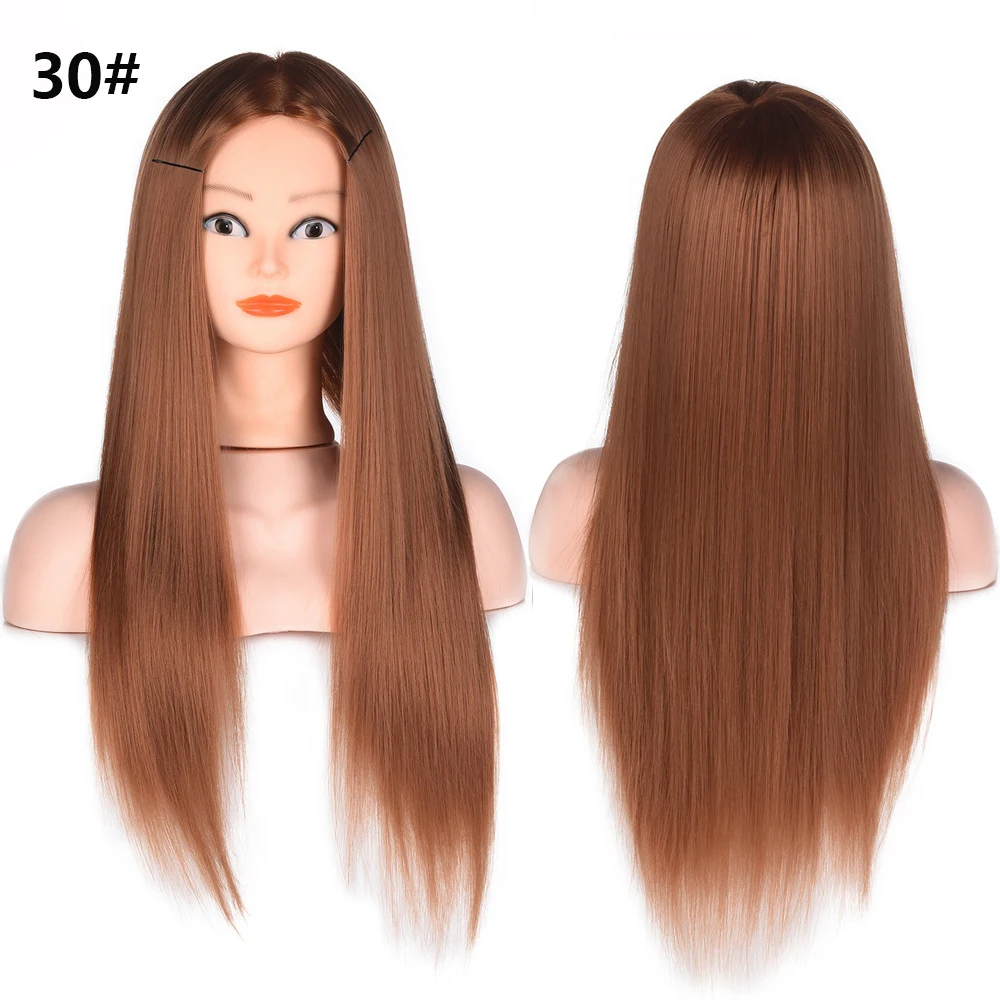 100% High Temperature Fiber Blonde Hair Mannequin Head Training Head For Braid Hairdressing Manikin Doll Head With stand