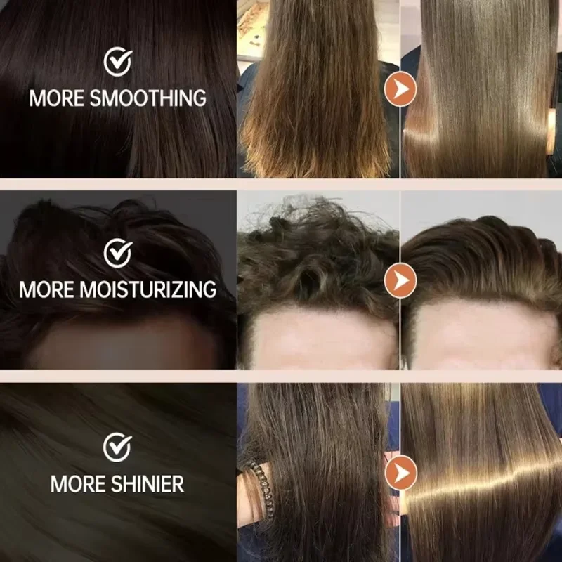 PURC 8 ثانية قناع الشعر تنعيم استقامة الكيراتين كريم علاج الشعر إصلاح لينة التالفة التجعد العناية بالشعر المهنية