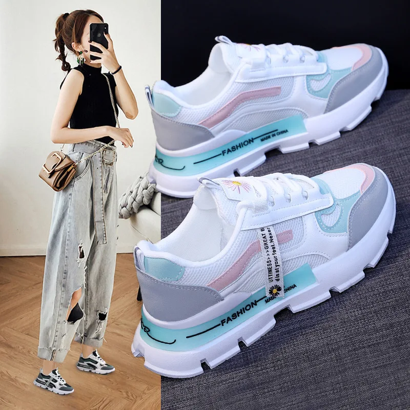 Summer new 2024 Women Shoes Street photography versatile small white shoes fashion Casual sandal Women Lace Up Flats Shoes