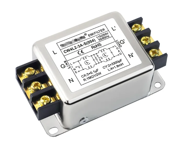 CW4L2-6A-S(004) EMI Power Filter 6A Interference Resistance Purification for Electronic Components