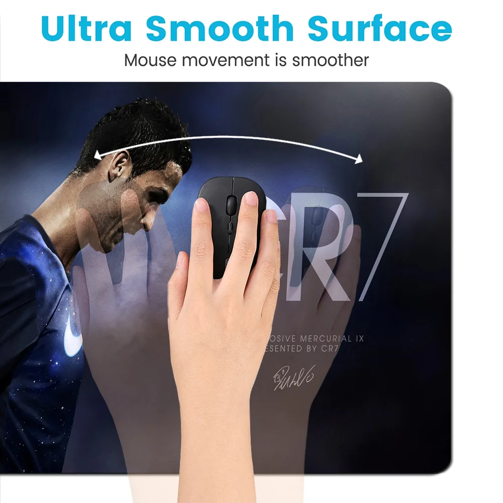 C-Cristiano R-Ronaldo-CR7 Hot Rubber Mouse Durable Desktop Mousepad Size for large Edge Locking Game Keyboard Pad