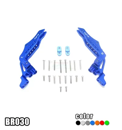 LOSI 1/10 BAJA REY/ROCK REY siège de montage supérieur rembourré arrière perforé en alliage d'aluminium