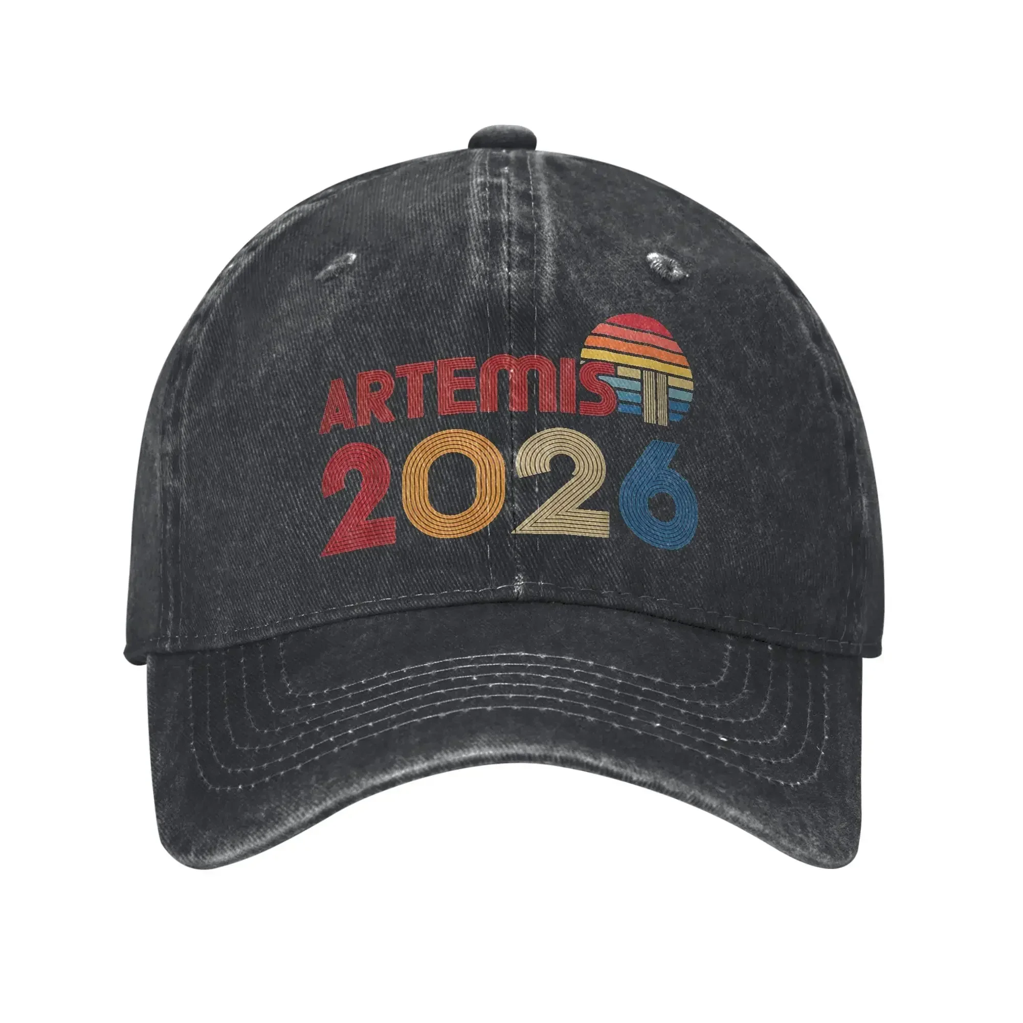 New Artemis II 2026 Baseball Caps Vintage Distressed Denim  Snapback Cap Men Women Outdoor Workouts Unstructured Soft Caps Hat