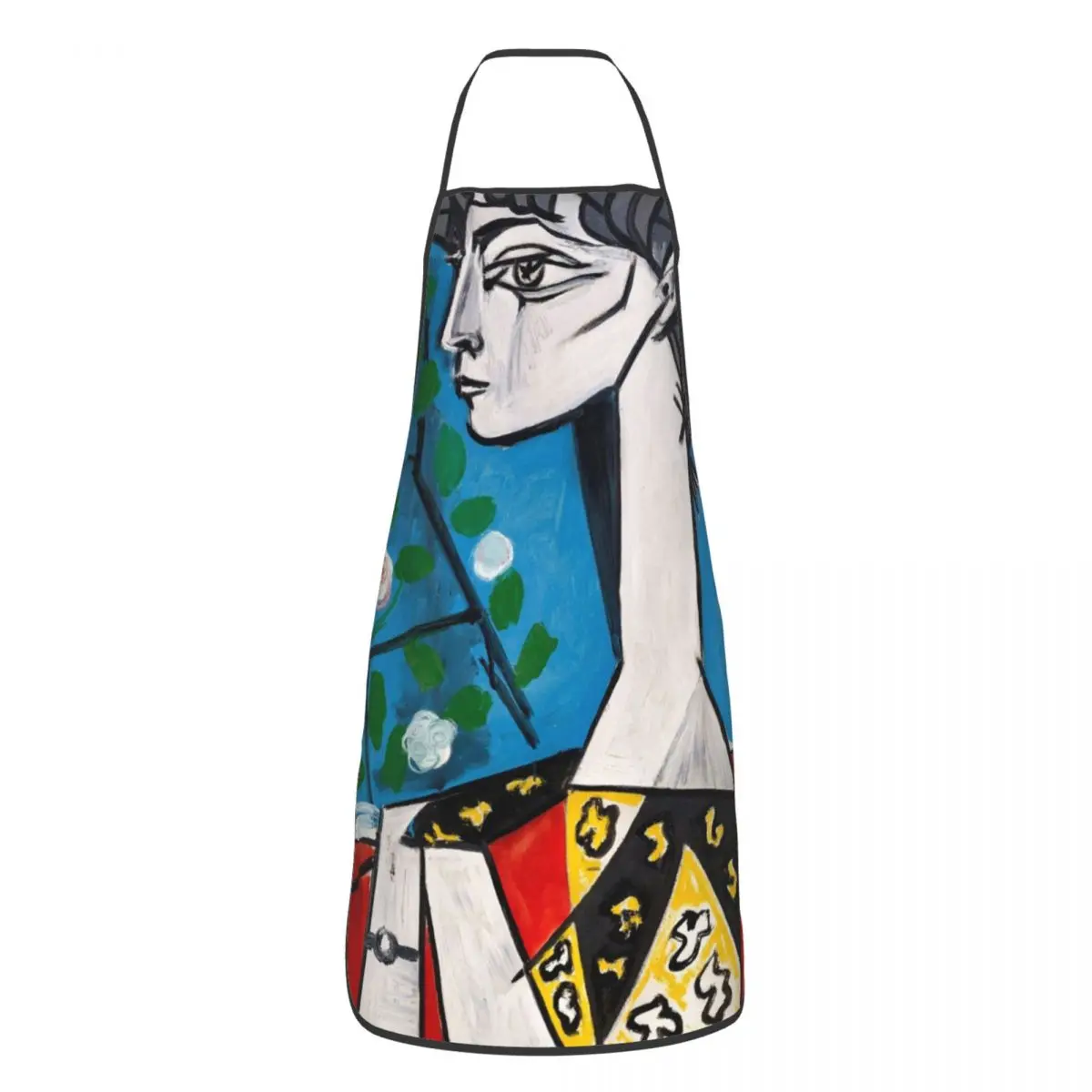 Unisex Pablo Picasso Apron Kitchen Chef Cooking Baking Bib Women Men Jacqueline with Flowers Tablier Cuisine for Painting