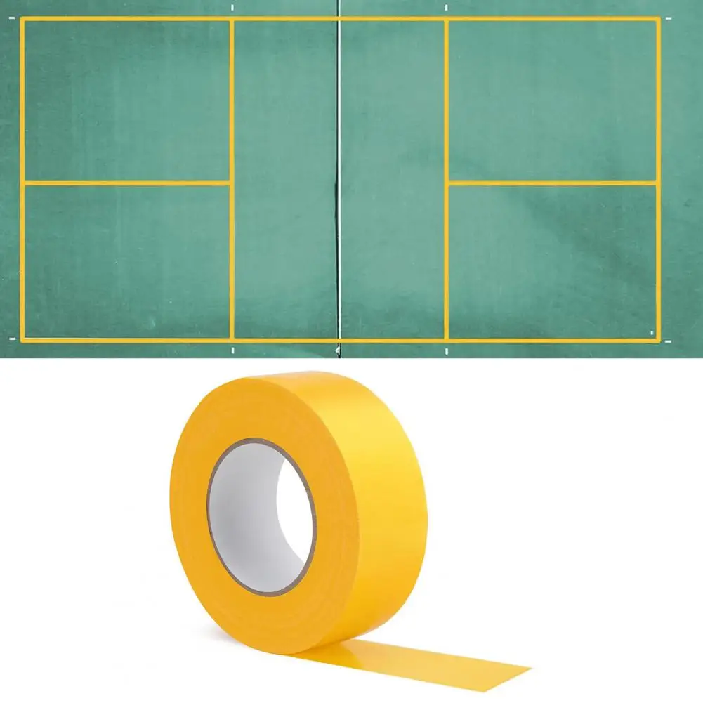 Self-adhesive Marking Tape Durable Outdoor Pickleball Court Marking Tape for Basketball Tennis Courts Strong Adhesive Easy