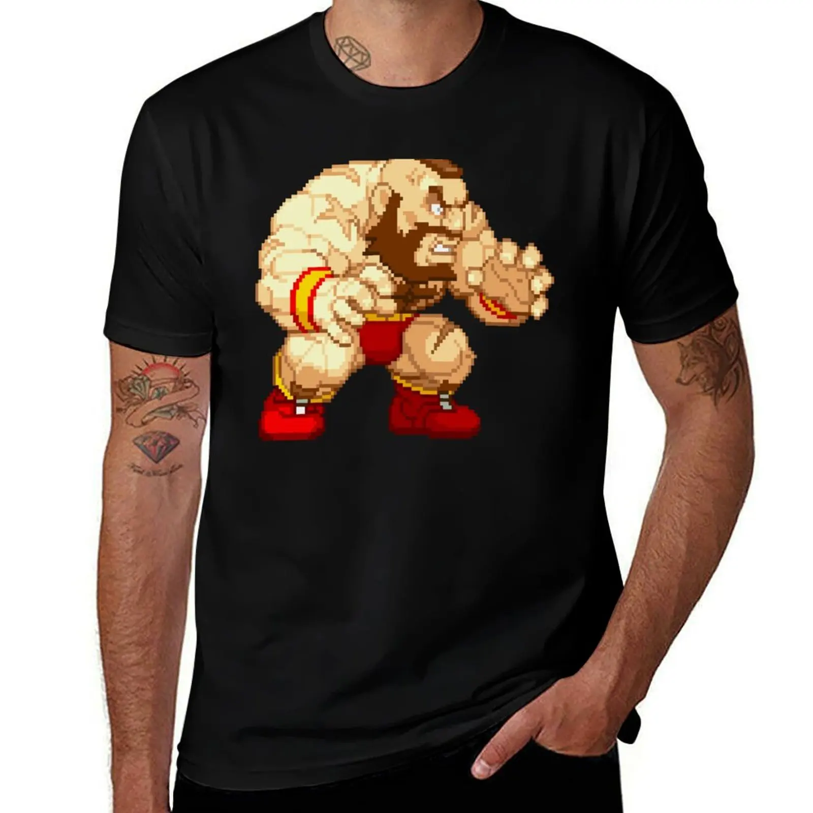 

Pocket Zangief Stance T-Shirt customs Aesthetic clothing custom t shirt cotton man t-shirts mens t shirt
