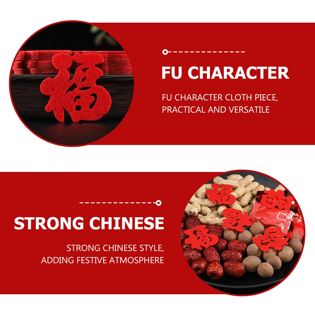 90 unidades de decalques de vidro de inauguração coleção festiva Fu adesivos para uso de decoração de jardim de parede de porta