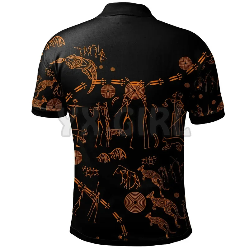 2024 Summer shirts women for men The Life Of Aboriginal polo shirts 3D printed Short sleeve t shirts Tops camisas