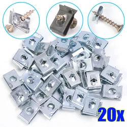 M4 M5 M6 U Type Car Self-tapping Nut Clip Stainless Steel Nut Kit Suitable for Motorbike Fairing Mudguard Fasteners Auto Parts