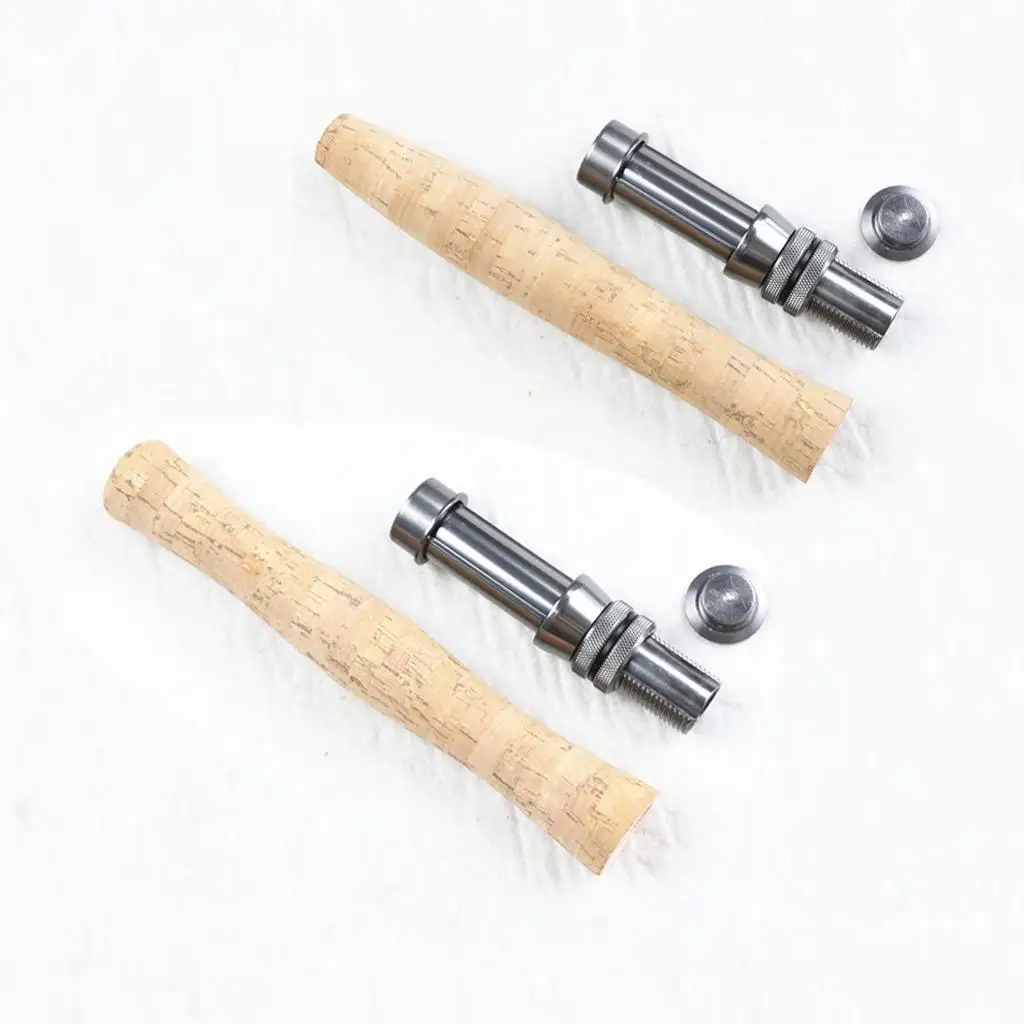 Cork Fly Fishing Rod Handle Grip with Reel Seat for Rod Building or Repair, 2 Types