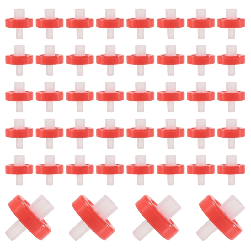 100 PCS Syringe Filter PTFE, Syringe Lab Filter Membrane Diameter, 0.22Μm Pore Size, HPLC