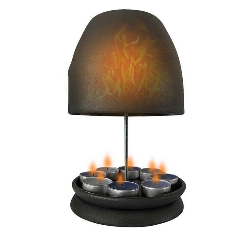 1 buah lampu teh berdinding ganda Oven keramik Radiator dalam ruangan pemanas lampu teh tanpa listrik pemanas alternatif Tealight