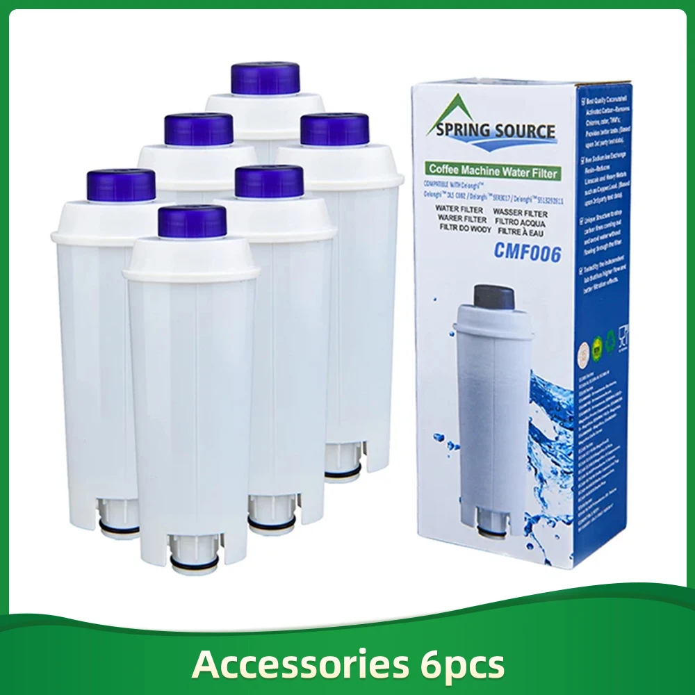 فلتر مياه عالي التدفق لصانعي القهوة De’Longhi ECAM/ESAM/ETAM، CFL-950، SER3017، 5513292811، معتمد من TUBV، قهوة صحية